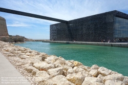 Viennaslide-05281166 Marseille, Museum der Zivilisationen Europas und des Mittelmeers, mucem, Fassade aus Faserbeton - Marseille, Musee des Civilisations d'Europe et de Mediterranee, mucem