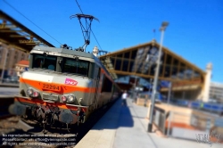 Viennaslide-05281189 Marseille, Bahnhof St Charles, Gare St Charles - Marseille, St Charles Train Station, Gare St Charles