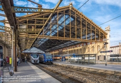 Viennaslide-05281190 Marseille, Bahnhof St Charles, Gare St Charles - Marseille, St Charles Train Station, Gare St Charles