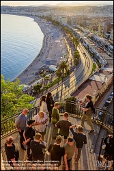 Viennaslide-05284008 Nizza, Panoramablick bei Sonnenuntergang // Nice, Panoramic View at Sunset