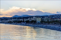 Viennaslide-05284012 Nizza, Panoramablick bei Sonnenuntergang // Nice, Panoramic View at Sunset