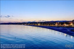 Viennaslide-05284013 Nizza, Panoramablick bei Sonnenuntergang // Nice, Panoramic View at Sunset