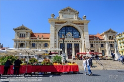 Viennaslide-05284028 Nizza, Markt am alten Südbahnhof // Nice, Market around the old South Train Station