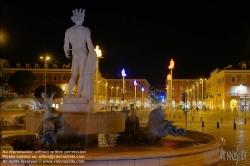 Viennaslide-05284070 Nizza, Place Massena, Fontaine du Soleil // Nice, Place Massena, Fontaine du Soleil