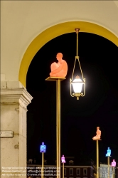 Viennaslide-05284071 Nizza, Place Massena, Les Bouddhas de Jaume Plensa // Nice, Place Massena, Les Bouddhas de Jaume Plensa