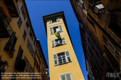 Viennaslide-05284117 Nizza, Altstadt, Vieux Ville, Schmales Wohnhaus // Nice, Historic Center, Vieux Ville, Small House