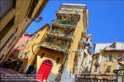 Viennaslide-05284118 Nizza, Altstadt, Vieux Ville, Maison de la Treille, rue Saint-Augustin // Nice, Historic Center, Vieux Ville, Maison de la Treille painted by Raoul Dufy and rue Saint-Augustin