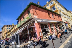 Viennaslide-05284231 Nizza, Altstadt, Vieux Ville, Cours Saleya, Cafe Pain&Cie // Nice, Historic Center, Vieux Ville, Cours Saleya, Cafe Pain&Cie