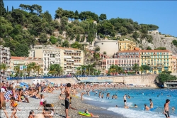 Viennaslide-05284303 Nizza, Strand // Nice, Beach