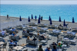Viennaslide-05284312 Nizza, Strandcafe // Nice, Beach Cafe