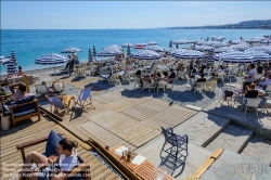 Viennaslide-05284320 Nizza, Strandcafe // Nice, Beach Cafe