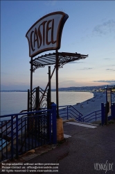 Viennaslide-05284364 Nizza, Promenade des Anglais, Jugendstilabgang zu Cafe Castel // Nice, Promenade des Anglais, Art Nouveau Entrance to Castel Cafe