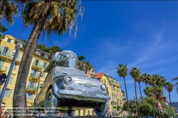 Viennaslide-05284443 Nizza, 'Un Dimanche en Nice' (Ein Sonntag in Nizza), Skulptur von Stephane Cipre, 2019 // Nice, 'Un Dimanche en Nice' (A Sunday in Nice), Sculpture by Stephane Cipre, 2019