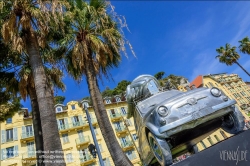 Viennaslide-05284444 Nizza, 'Un Dimanche en Nice' (Ein Sonntag in Nizza), Skulptur von Stephane Cipre, 2019 // Nice, 'Un Dimanche en Nice' (A Sunday in Nice), Sculpture by Stephane Cipre, 2019