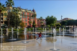 Viennaslide-05284930 Nizza, Promenade du Paillon, Mirroir d'Eau // Nice, Promenade du Paillon, Water Mirror