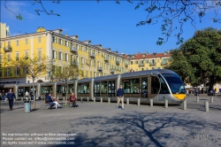 Viennaslide-05285139 Nizza, moderne Straßenbahn, Linie 1, Garibaldi  // Nice, Modern Tramway, Line 1, Garibaldi