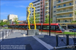 Viennaslide-05285231 Nizza, moderne Straßenbahn, Linie 2, Carras // Nice, Modern Tramway, Line 2, Carras