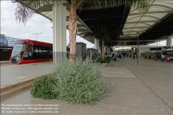 Viennaslide-05285237 Nizza, moderne Straßenbahn, Linie 2, Flughafen // Nice, Modern Tramway, Line 2, Airport