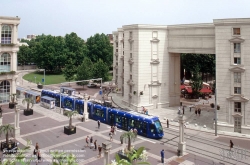 Viennaslide-05291001 Montpellier, Tramway Linie 1, Antigone