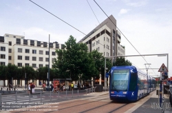 Viennaslide-05291012 Montpellier, moderne Straßenbahn - Montpellier, Modern Tramway