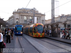 Viennaslide-05291017 Tramway Montpellier, Tramway Linie 1, Comedie