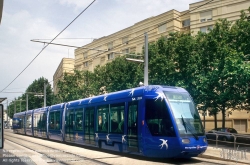 Viennaslide-05291039 Montpellier, moderne Straßenbahn - Montpellier, Modern Tramway