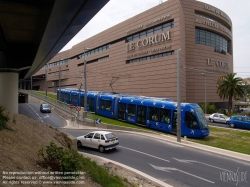 Viennaslide-05291051 Tramway Montpellier, Linie 1, Corum