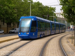 Viennaslide-05291065 Tramway Montpellier, °1 Place de l'Europe 2017