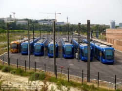 Viennaslide-05291075 Tramway Montpellier, Linie 1, Depot