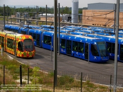 Viennaslide-05291083 Tramway Montpellier, Linie 1, Depot