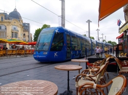 Viennaslide-05291087 Tramway Montpellier, Tramway Linie 1, Comedie