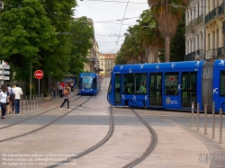 Viennaslide-05291095 Tramway Montpellier, °1 Rue de Maguelone 2001,2024