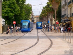 Viennaslide-05291096 Tramway Montpellier, °1 Rue de Maguelone 2001,2024