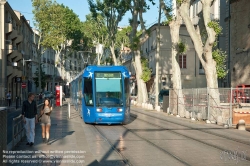 Viennaslide-05291111 Montpellier, moderne Tramway, Linie 1, Louis Blanc