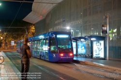 Viennaslide-05291122 Montpellier, Tramway, Linie 1, Place de l'Europe