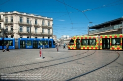 Viennaslide-05291125 Montpellier, Tramway, Linie 1, Gare St Roch