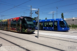 Viennaslide-05291130 Montpellier, Tramway, Linie 1, Mosson