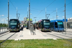 Viennaslide-05291134 Montpellier, Tramway, Linie 1, Mosson