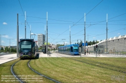 Viennaslide-05291135 Montpellier, Tramway, Linie 1, Mosson