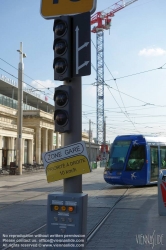 Viennaslide-05291139 Montpellier, moderne Tramway, Linie 1, Gare St Roch