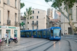 Viennaslide-05291150 Montpellier, moderne Tramway, Linie 1, Louis Blanc