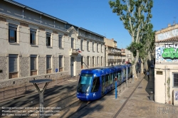 Viennaslide-05291153 Montpellier, moderne Tramway, Linie 1, Louis Blanc