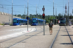 Viennaslide-05291156 Montpellier, Tramway, Linie 1, Mosson