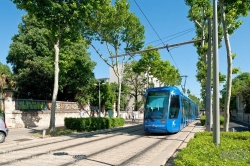 Viennaslide-05291205 Montpellier, Tramway, Linie 1, St Eloi