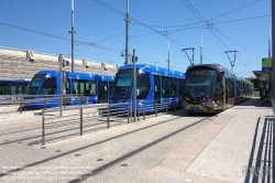 Viennaslide-05291208 Montpellier, Tramway, Linie 1, Mosson