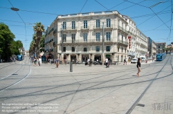 Viennaslide-05291229 Montpellier, moderne Tramway, Linie 1, Gare St Roch