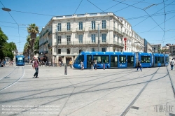Viennaslide-05291231 Montpellier, moderne Tramway, Linie 1, Gare St Roch