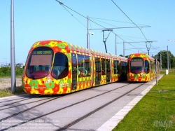 Viennaslide-05292003 Montpellier, moderne Tramway, Linie 2