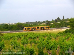 Viennaslide-05292010 Montpellier, moderne Tramway, Linie 2, Jacou