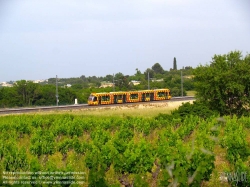 Viennaslide-05292011 Montpellier, moderne Tramway, Linie 2, Jacou